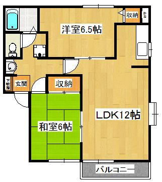 メゾンプレミールBの間取り