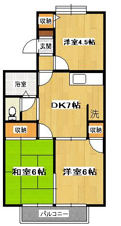ガーデンホームズⅠの間取り