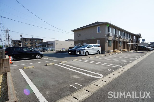 熊本市中央区平成１丁目のアパートの駐車場