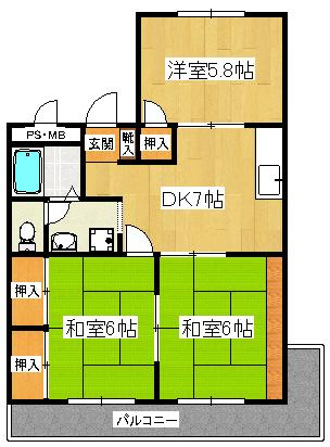 コンフォートMORIの間取り