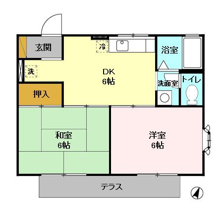 メゾン美里Ａの間取り