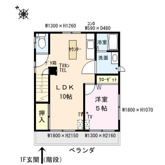 【間取り】 | シャルム立野Ｂ