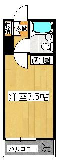 美工中山ハイツの間取り