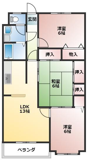 ユトリロキャッスルの間取り