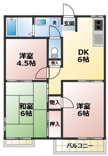 エクレールＡ棟の間取り