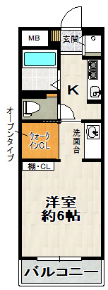 アンソレイエ売布の間取り