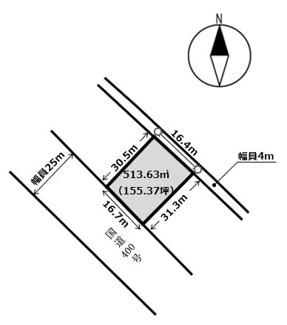 【間取り】 | 那須塩原市太夫塚6丁目 建貸し用地