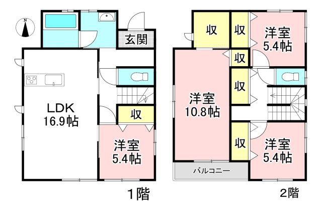 各務原市鵜沼朝日町５丁目の間取り