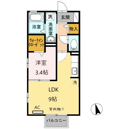 ハレクノ梶田　　刈谷市近郊の賃貸ならクラスホーム刈谷店の間取り