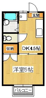 プラムハウスⅠの間取り