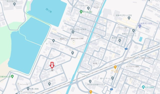 姫路市町坪　中古戸建の地図|JR「英賀保駅」まで徒歩約17分ですので、通勤、通学に便利な立地です。