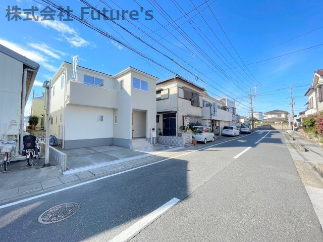三郷市戸ケ崎1丁目　新築戸建　全1棟　1号棟の前面道路含む現地写真|前面道路含む現地写真です。