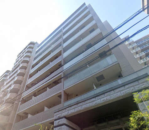 大阪市中央区東高麗橋の賃貸マンションの外観