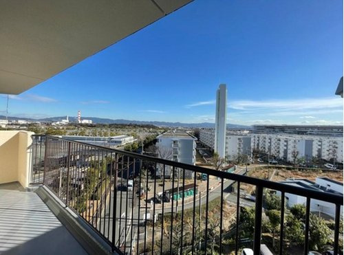 セントラルハイツ淀のバルコニー