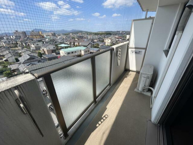 熊本市東区長嶺西２丁目の賃貸マンションのバルコニー