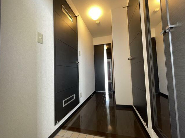 熊本市東区長嶺西２丁目の賃貸マンションの玄関