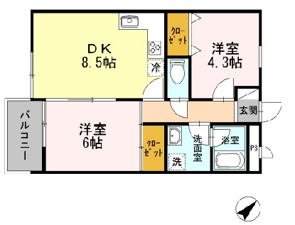 【間取り】 | エステート西府中