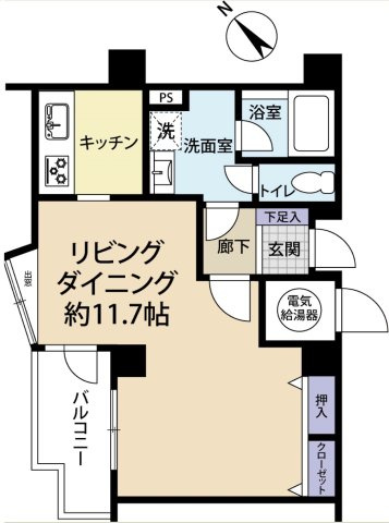 海見え！ライオンズマンション長者ヶ崎海岸海岸の間取り|導線を考えられた間取り