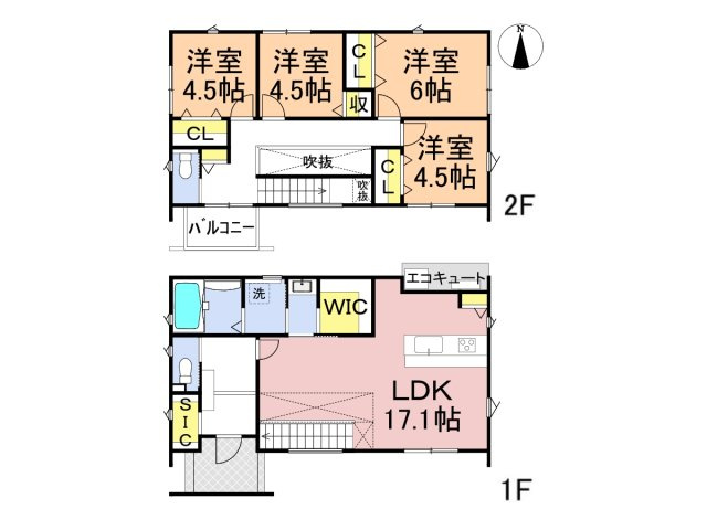 戸建　本巣郡北方町　全2区画分譲の間取り|■2号棟　■ヤマダ不動産　株式会社リライフ　
■夢のマイホーム購入をフルサポートします！