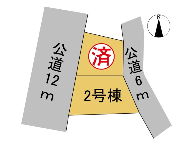 戸建　本巣郡北方町　全2区画分譲の区画図|■区画図
■YAMADA電機の　ヤマダ不動産　株式会社リライフ　
いつでもお問合わせ下さい。