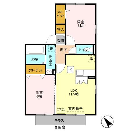 サンフルールの間取り