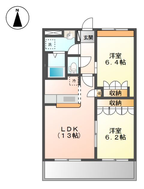 アルカディアＡ棟の間取り