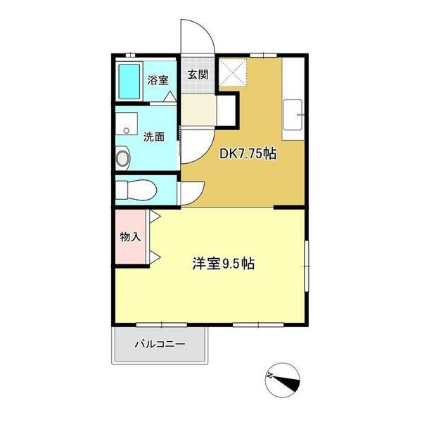 マンションギュゼールⅡの間取り