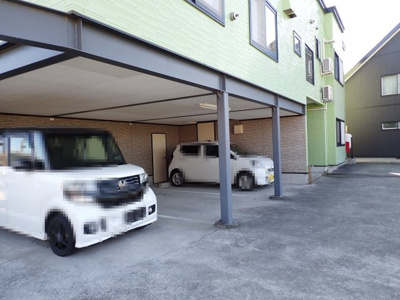 【駐車場】 | 黒石市牡丹平売アパート | 駐車場5台