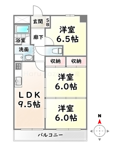 【間取り】 | 鶴陽明ハイツ【名古屋市賃貸・エレベーター付】