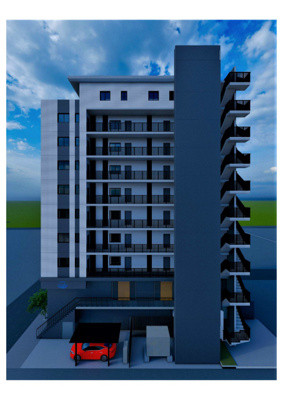 【展望】 | エンデバー登戸 | ※外観パース※気軽に車に乗れる便利な敷地内カーシェアを完備♪