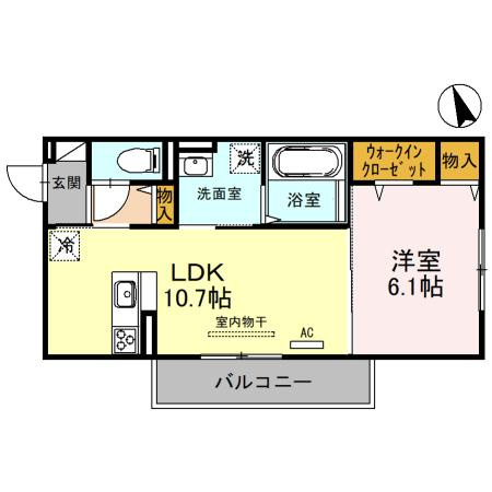 ラフィーネ八尾東の間取り