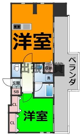 仲介手数料０円！ファーストレジデンス栄の間取り