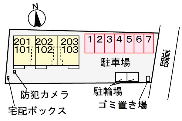 サンリットガーデンの区画図