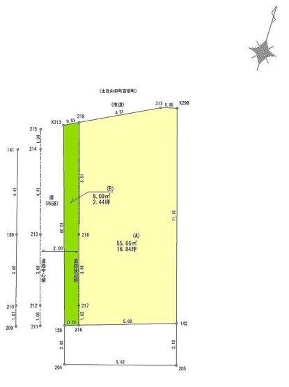 【区画図】 | 香美市土佐山田町東本町3丁目