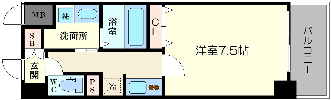レジュールアッシュＢＥＮＴＥＮの間取り