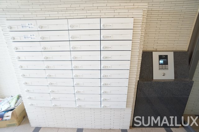 熊本市南区田井島２丁目の賃貸マンションのエントランス