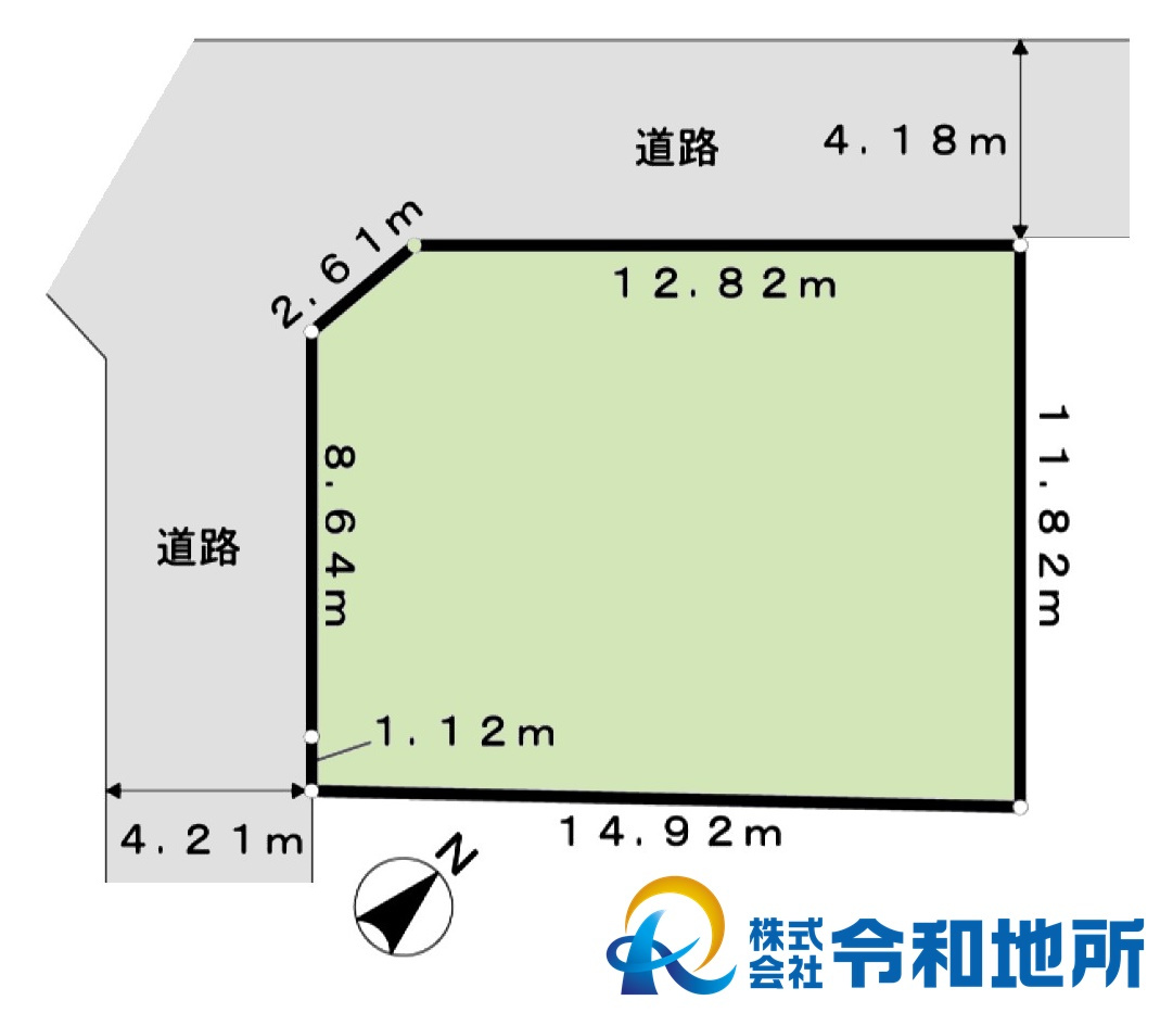 売地　茅ヶ崎市芹沢の土地図
