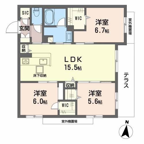 【間取り】 | シャーメゾン　オリエント