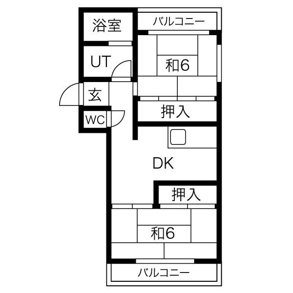 エクリート朝霧の間取り