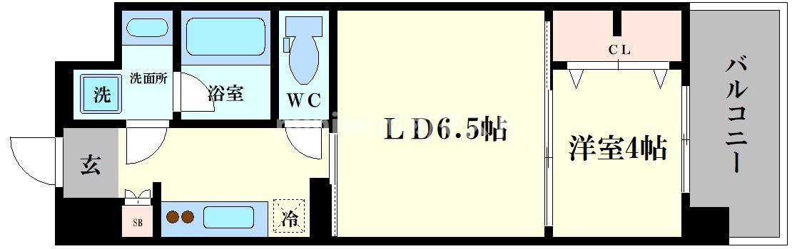 プランドール天王寺ＳＯＵＴＨの間取り