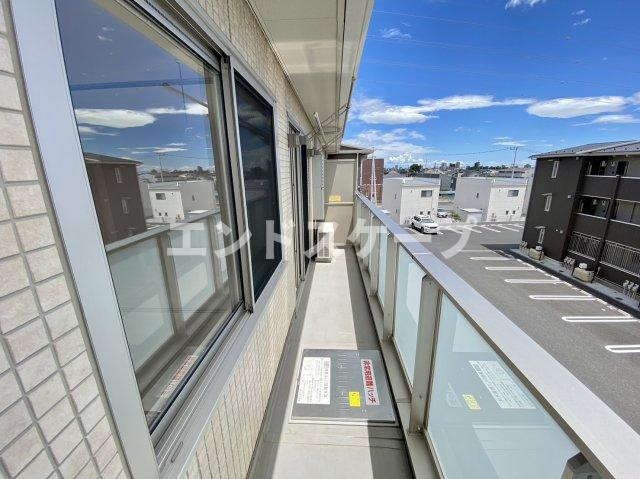 コージーネスト　Ｂのバルコニー|高崎、前橋エリアのお部屋探しはエンドスケープまで！お客様の理想お聞かせ下さい♪