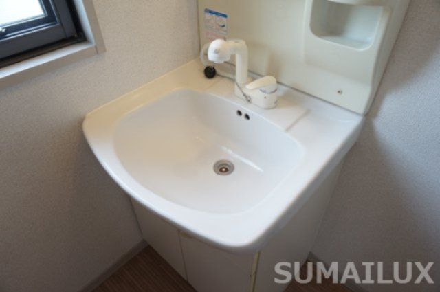 熊本市東区桜木２丁目のアパートの洗面所
