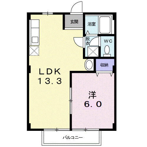 シティハイツ毛呂Ｂの間取り