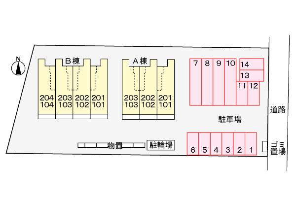 メゾン早坂　弐番館の駐車場|駐車場