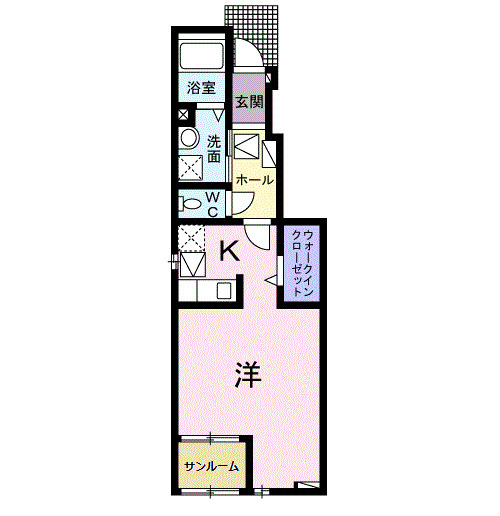 プラシードＵⅡの間取り