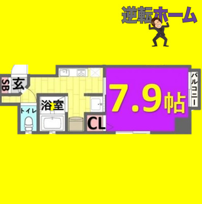 La　Douceur伏見　名古屋市賃貸　仲介手数料無料の間取り