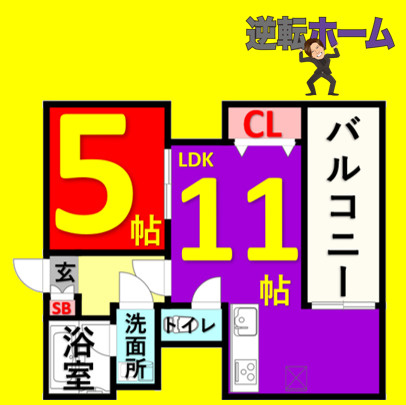 グレイス新栄　名古屋市賃貸　仲介手数料無料の間取り
