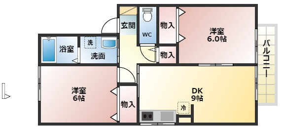 【間取り】 | シャルマンコート A棟