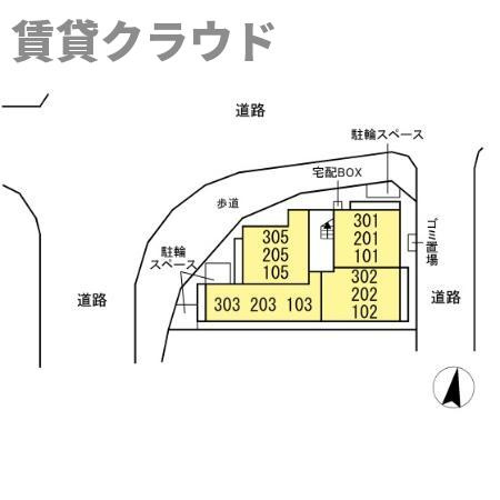 アメニティ本千葉の区画図
