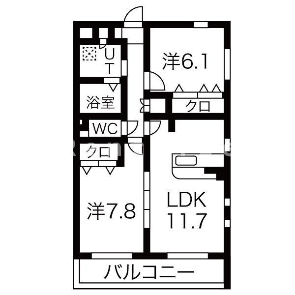 プリミエールさくらの間取り